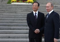 Церемония встречи В. Путина с В. Цзябао